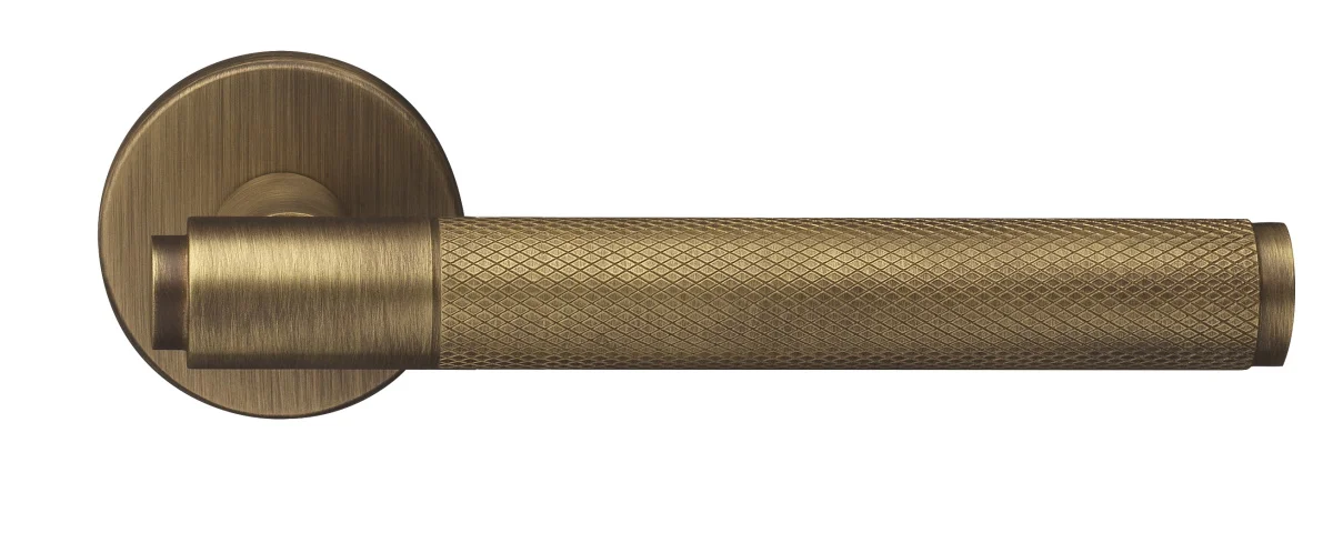 BRIDGE R6 BGO, ручка дверная с усиленной розеткой, цвет -  матовая бронза фото купить Ярославль