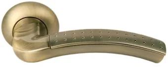 ПАЛАЦЦО, ручка дверная MH-02P MAB/AB, цвет бронза/ант.бронза, с перфорацией