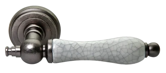 MART, ручка дверная MH-42-CLASSIC OMS/GR, цвет - старое мат.серебро/серый фото купить Ярославль