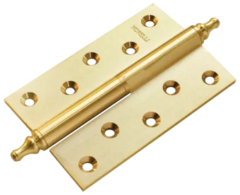 MB 120X80X3.5 SG R C, петля латунная с коронкой правая, цвет - мат.золото