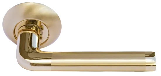 КОЛОННА, ручка дверная MH-03 SG/GP, цвет - мат.золото/золото фото купить Ярославль