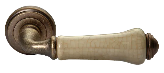UMBERTO, ручка дверная MH-41-CLASSIC OMB/CH, цвет-старая мат.бронза/шампань фото купить Ярославль