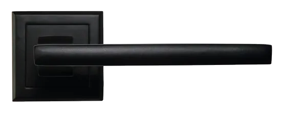 PANTS, ручка дверная на квадратной накладке MH-35 BL-S, цвет - черный фото купить в Ярославле