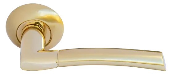 ПИЗА, ручка дверная MH-06 SG/GP, цвет - мат.золото/золото фото купить Ярославль