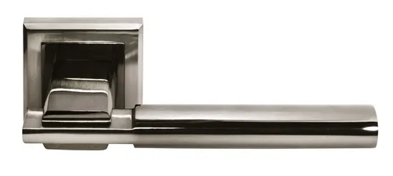 УПОЕНИЕ, ручка дверная MH-13 SN/BN-S, на квадратной накладке, цвет - бел. никель/черн. никель фото купить Ярославль