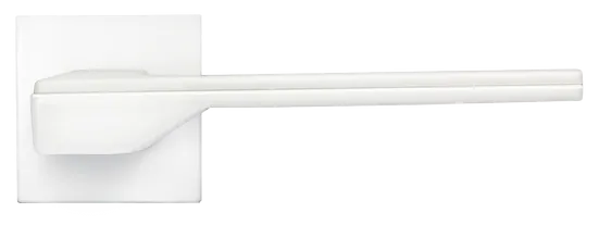 PIERRES, ручка дверная на квадратной накладке MH-49-S6 W, цвет - белый фото купить в Ярославле