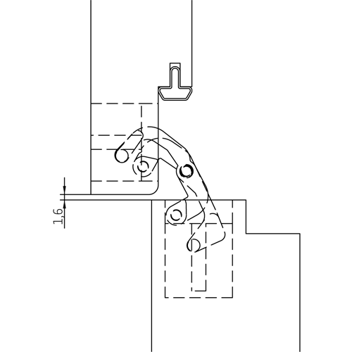 HH-19 B, скрытая петля, цвет - черный фотомореллиЯрославль