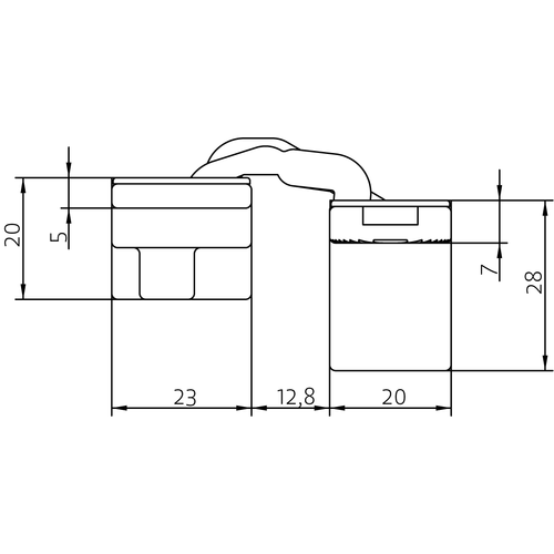 HH-19 B, скрытая петля, цвет - черный фото morelli Ярославль