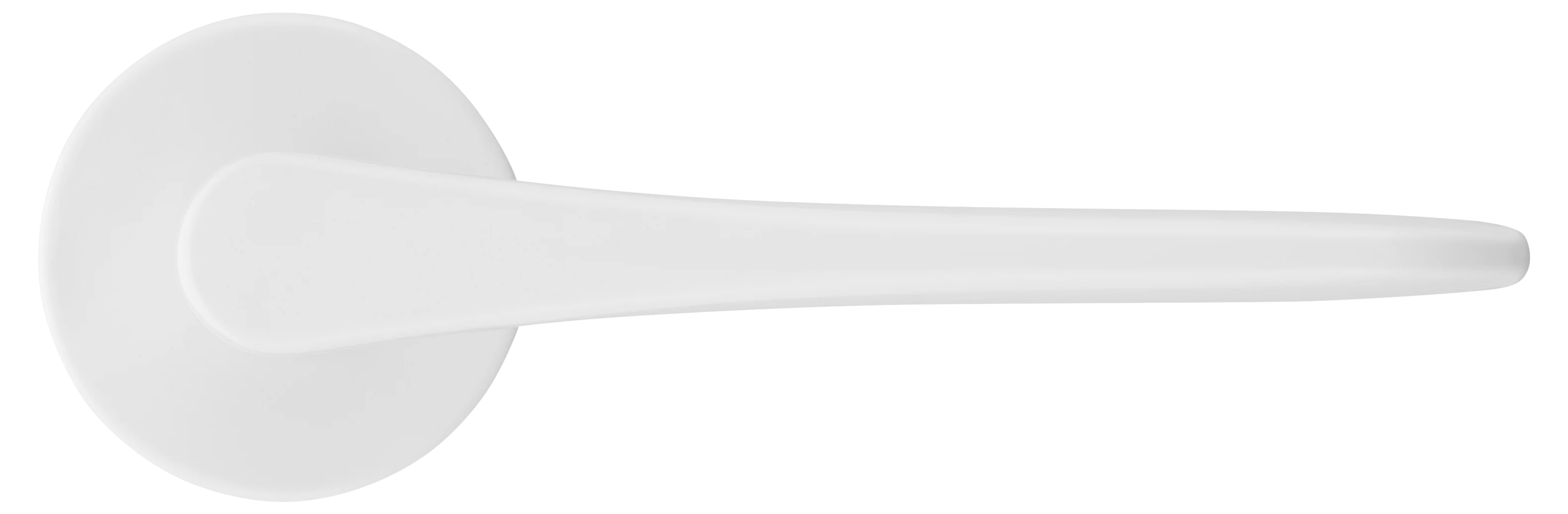 AULA R5 BIA, ручка дверная на розетке 7мм, цвет -  белый фото купить в Ярославле