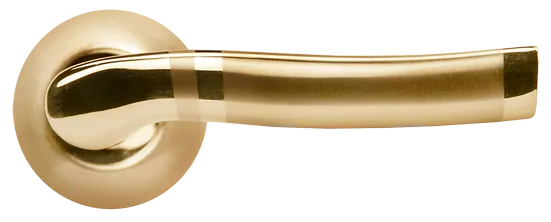 ФОНТАН, ручка дверная MH-04 SG/GP, цвет - мат.золото/золото фото купить в Ярославле