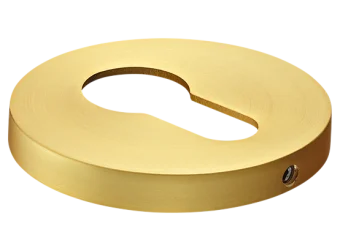 Накладка на ключевой цилиндр, на круглой розетке 6 мм, MH-KH-R6 MSG,  цвет - мат. сатинированное золото