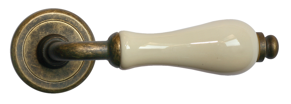 CERAMICA, ручка дверная CC-3 OBA/CHAMP, цвет - античная бронза/шампань фото купить в Ярославле
