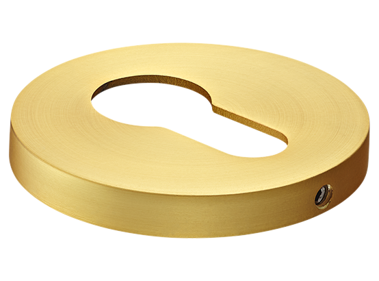 Накладка на ключевой цилиндр, на круглой розетке 6 мм, MH-KH-R6 MSG,  цвет - мат. сатинированное золото фото купить Ярославль