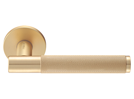 Ручка дверная "AZRIELI" на круглой розетке 6 мм, MH-57-R6T MSG, цвет - мат. сатинированное золото фото купить Ярославль