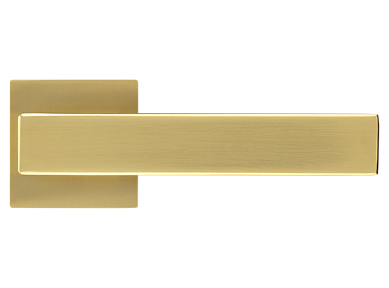LOT ручка дверная на квадратной розетке 6 мм MH-56-S6 MSG, цвет - мат.сатинированное золото фото купить в Ярославле
